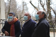 L'assessore Stefano Bruno Galli con mons. Giuseppe Vegezzi e il dr. Antonio Rava